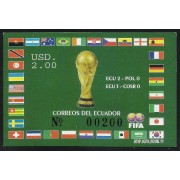 Ecuador Hojita Block 138 2006 Copa Mundial de Fútbol football Alemania ECU 2 POl 0 ECU 3 COSR 0