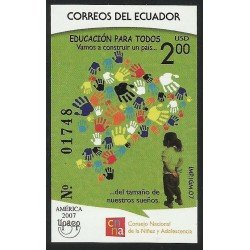 Ecuador Hojita Block 146 2007 Educación para todos MNH Ecuador Hojita Block 146 2007 Educación para todos MNH