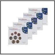 Alemania 2002 Cartera Oficial Euros 2002 (5 cecas)