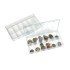 Lindner 4822P Cajas coleccionables apilables con 12 arreglos