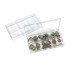 Lindner 4821P Cajas coleccionables apilables con 6 arreglos