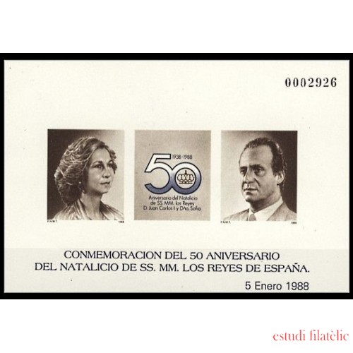 España Spain Prueba de lujo 15 1988 Natalicio Reyes 88