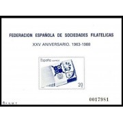 España Spain Prueba de lujo 16 1988 Aniversario Fesofi 88 