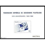 España Spain Prueba de lujo 16 1988 Aniversario Fesofi 88