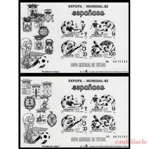 España Spain Prueba de lujo 4/5 1982 España 82 Fútbol Football
