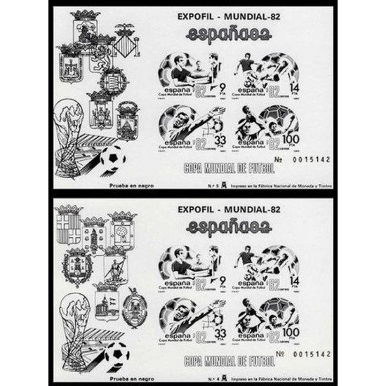 España Spain Prueba de lujo 4/5 1982 España 82 Fútbol Football España Spain Prueba de lujo 4/5 1982 España 82 Fútbol Football