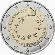 Eslovenia 2017 2 € euros conmemorativos Av del euro en Eslovenia 
