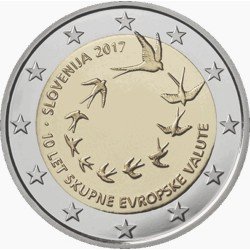 Eslovenia 2017 2 € euros conmemorativos Av del euro en Eslovenia Eslovenia 2017 2 € euros conmemorativos Av del euro en Eslovenia