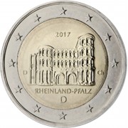 Alemania 2017 2 € euros conmemorativos Renania-Palatinado Porta Nigra  ( 5 monedas )