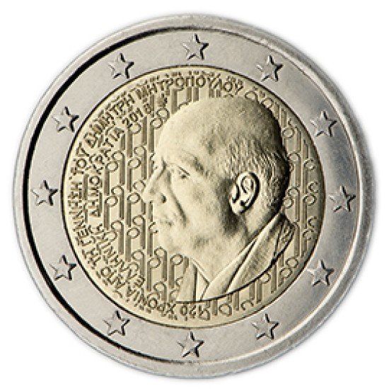 Grecia 2016 2 € euros conmemorativos Dimitri Mitropoulos Grecia 2016 2 € euros conmemorativos Dimitri Mitropoulos