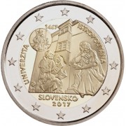 Eslovaquia 2017 2 € euros conmemorativos Universidad Istropolitana