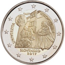 Eslovaquia 2017 2 € euros conmemorativos Universidad Istropolitana Eslovaquia 2017 2 € euros conmemorativos Universidad Istropolitana