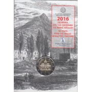Grecia 2016 Cartera Oficial Coin Card Moneda 2 € conm Monasterio de Arkadia