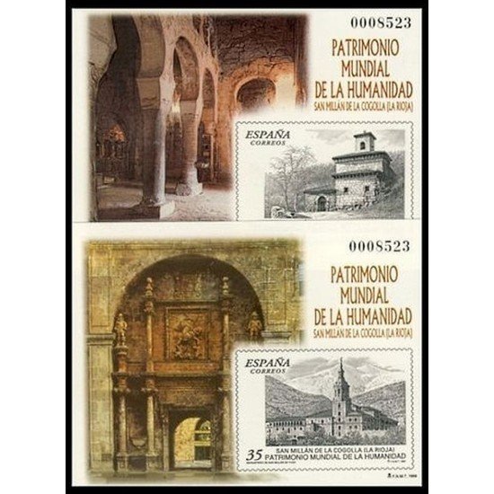 España Spain Prueba de lujo 70/71 1999 Monasterio Yuso y Suso Patrimonio España Spain Prueba de lujo 70/71 1999 Monasterio Yuso y Suso Patrimonio