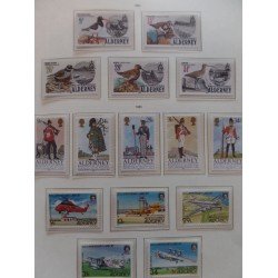 Colección Collection Alderney 1980 - 1989 MNH Colección Collection Alderney 1980 - 1989 MNH