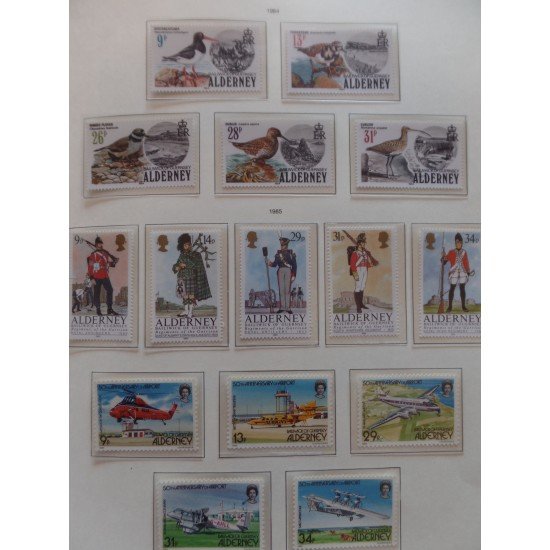 Colección Collection Alderney 1980 - 1989 MNH