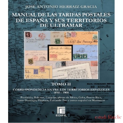 Edifil Manual Tarifas Postales España y ultramar 1850 - 1900 