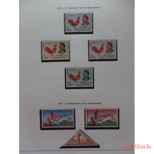 Colección Collection Guinea Ecuatorial de 1968-2003 MNH