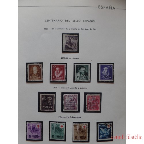 Colección Collection España 1950/2000 1083 1090 1124/25 sellos usados