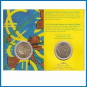 Francia France 2002 Coin Card 1/4 € euro Mapa Europa 