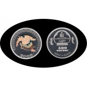 Mongolia 2005 1 onza de plata  Sylver Ag Sumo japonés Color