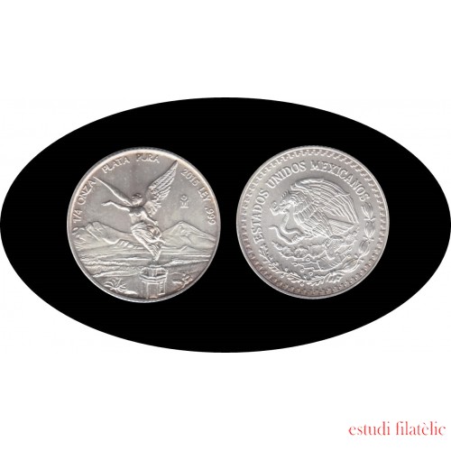 Méjico Mexico 2015 1/4 onza Libertad Liberty Plata Silver Ag