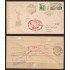 España Carta Nº 945 y 1021  Madrid a Caracas 1949 Primer Correo Aéreo Junípero