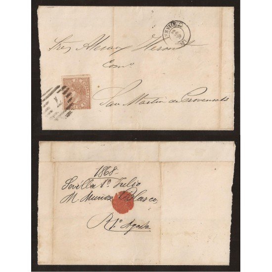 España Carta Nº 96 Sevilla a San Martín de Provençals (Barcelona) España Carta Nº 96 Sevilla a San Martín de Provençals (Barcelona)