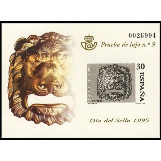 España Spain Prueba de lujo 34 1995 Día del Sello 95 España Spain Prueba de lujo 34 1995 Día del Sello 95