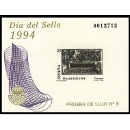España Spain Prueba de lujo 31 1994 Día del Sello