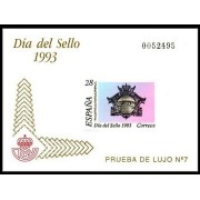 España Spain Prueba de lujo 28 1993 Día del Sello 93  