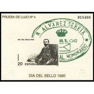 España Spain Prueba de lujo 20 1990 Sereix 90 Día del Sello