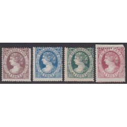 España Spain Telégrafos 9/12 1865 Isabel II Primeros sellos dentados MH España Spain Telégrafos 9/12 1865 Isabel II Primeros sellos dentados MH