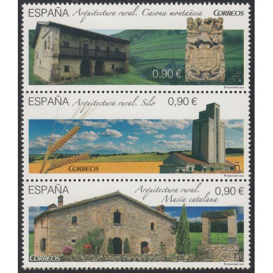 España Spain 5005/07 2015 Arquitectura rural MNH España Spain 5005/07 2015 Arquitectura rural MNH