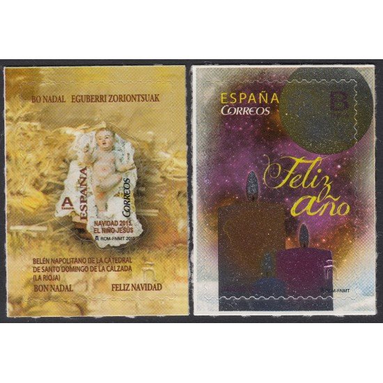 España Spain 5008/09 2015 Navidad MNH Tarifa A Tarifa B España Spain 5008/09 2015 Navidad MNH Tarifa A Tarifa B