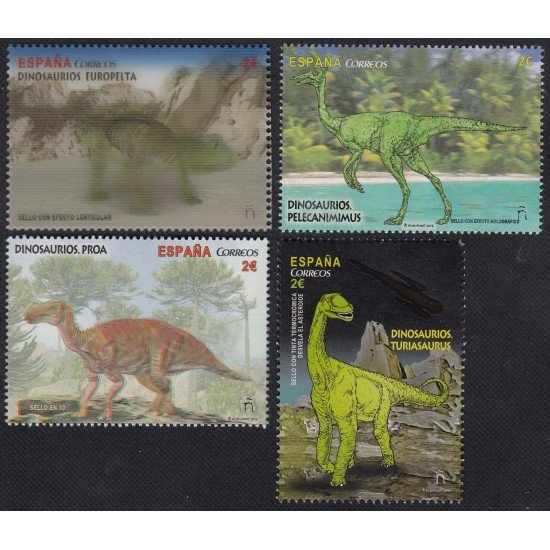 España Spain 5063/66 2016 Dinosaurios MNH España Spain 5063/66 2016 Dinosaurios MNH