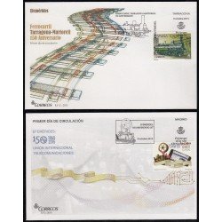 España Spain 4999/00 2015 Aniversario del Ferrocarril Tarragona SPD Sobre Primer Día España Spain 4999/00 2015 Aniversario del Ferrocarril Tarragona SPD Sobre Primer Día