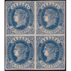 España Spain 59 1862 BL.4 Isabel II MH España Spain 59 1862 BL.4 Isabel II MH