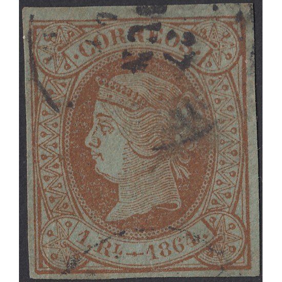 España Spain 67 1864 Isabel II Usado