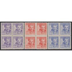 España Spain 954/56 1942 BL.4 San Juan de la Cruz MNH