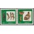 Upaep República Dominicana 1061/62 1989 Estatua de Plata Vasija MNH