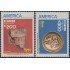 Upaep Ecuador 1195/96 1989 Cabeza antropomorfa carchi MNH