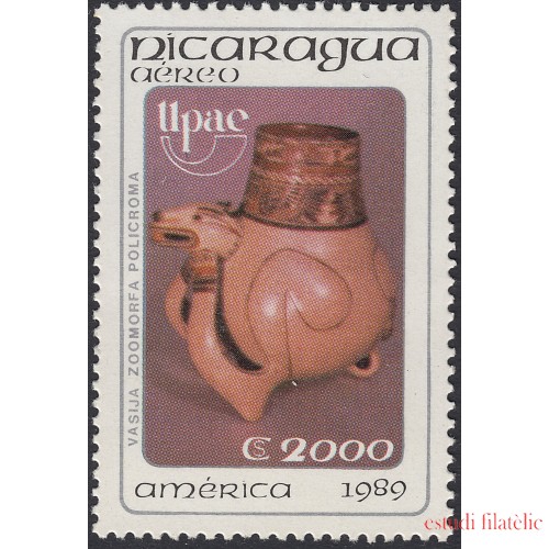 Upaep Nicaragua 1307 1989 Correo aéreo MNH