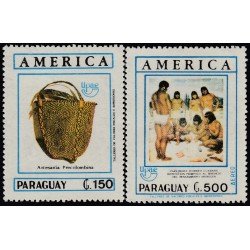 Upaep Paraguay 1172 - 1205 1989 artesanía precolombina Guaraní MNH Upaep Paraguay 1172 - 1205 1989 artesanía precolombina Guaraní MNH