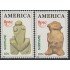 Upaep Suriname 1163/64 1989 Figura precolombina MNH