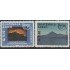 Upaep Guatemala 838 A y B 1990 Volcán Pacaya Lago de Atitlan MNH