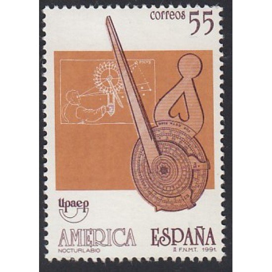 Upaep España 3141 1991 Nocturlabio MNH Upaep España 3141 1991 Nocturlabio MNH