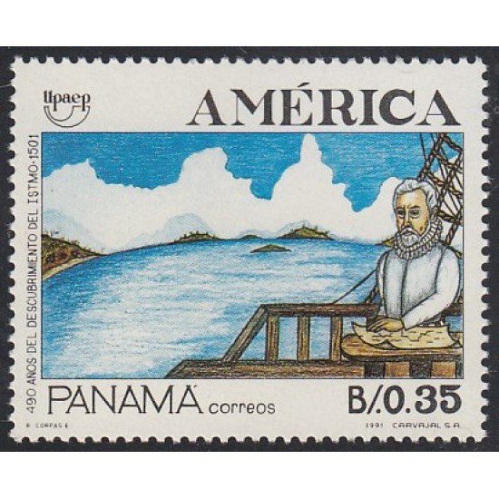 Upaep Panamá 1077 1991 Rodrigo de Bastidas MNH Upaep Panamá 1077 1991 Rodrigo de Bastidas MNH