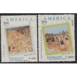 Upaep Paraguay Av. 1196 + 2539 1991 La guerra de Tavare Paraguay MNH