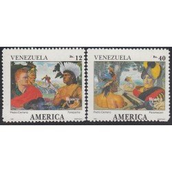 Upaep Venezuela 1540/41 1991 Terepaima Rodriguz Suárez Paramaconi 1991 MNH